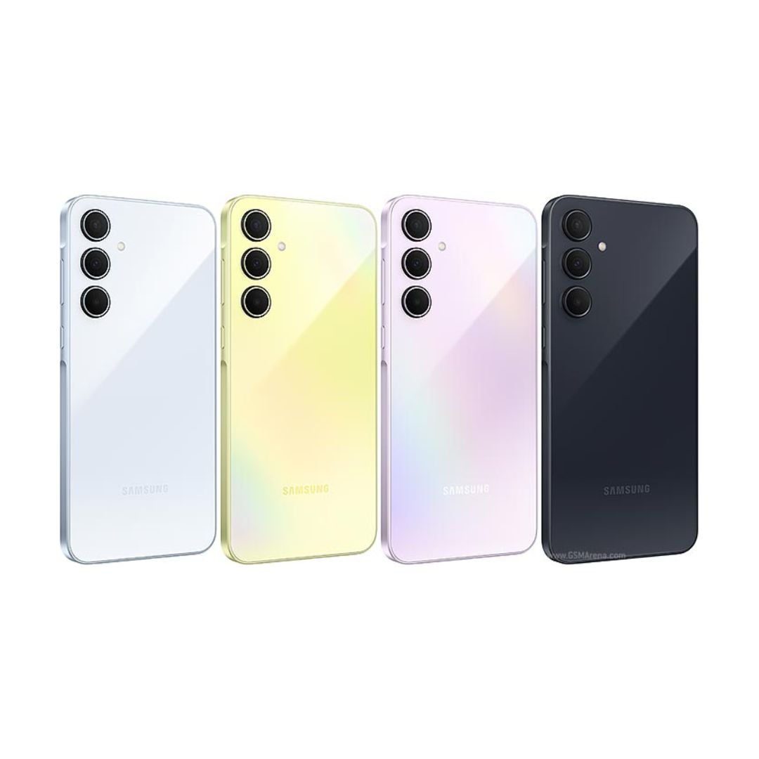 Brand New Samsung Galaxy A35 5G RAM: 8GB Internal Storage: 128GB Main camera: 50MP + 8MP + 5MP Front camera: 13MP Display: 6.6 inches, 120 Hz Processor: Exynos 1380 SoC OS: Android 14,One UI 6.1, Connectivity: Dual SIM 5G, Wi-Fi : 5,000 mAh